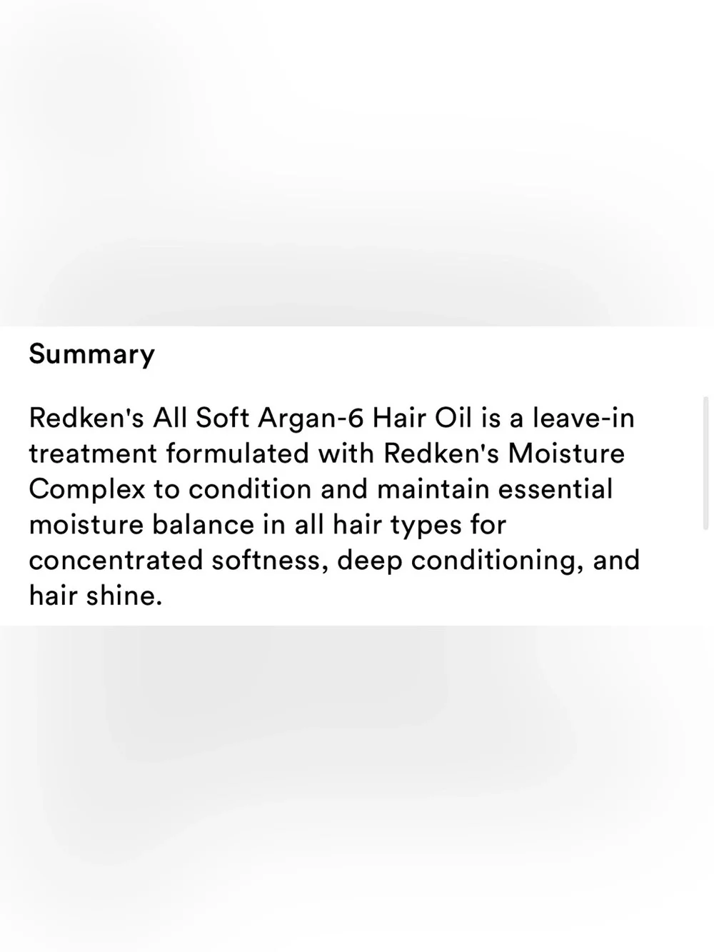 2/$30! Redken All Soft Argan-6 Oil- 3/4 full